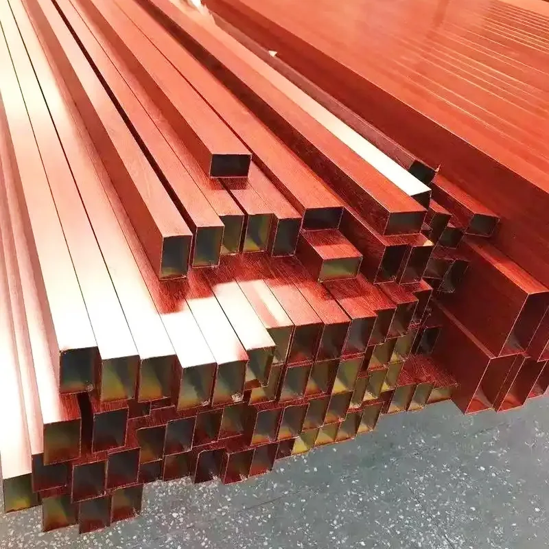 Tubo cuadrado de aluminio 7075