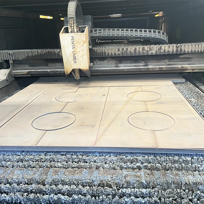 Placa de acero con poco carbono